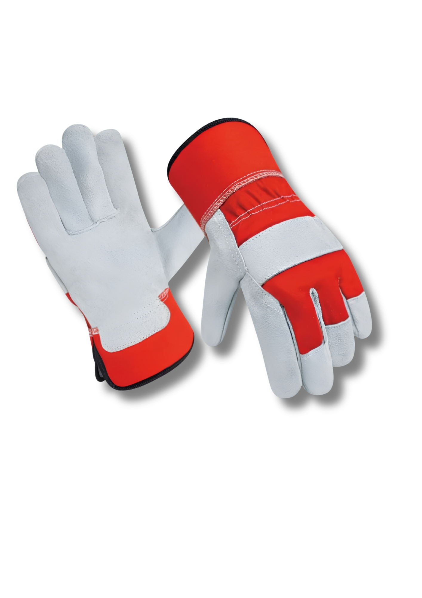 Groove Motorsports GR-2303 Professional Heavy-Duty Industrial Safety Gloves – Premium Leather Rigger, Construction & Welding Work Gloves | Maximum Abrasion Protection