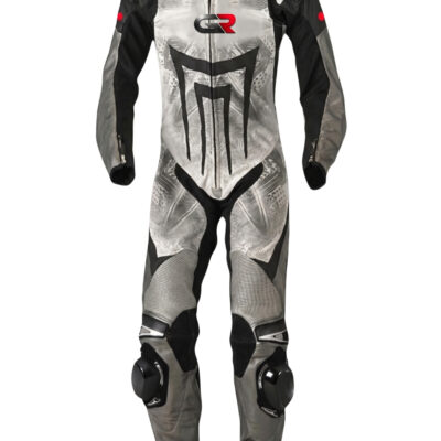 Groove Motorsports GR Inferno One-Piece Leather Motorcycle Racing Suit – Royal Blue & Silver
