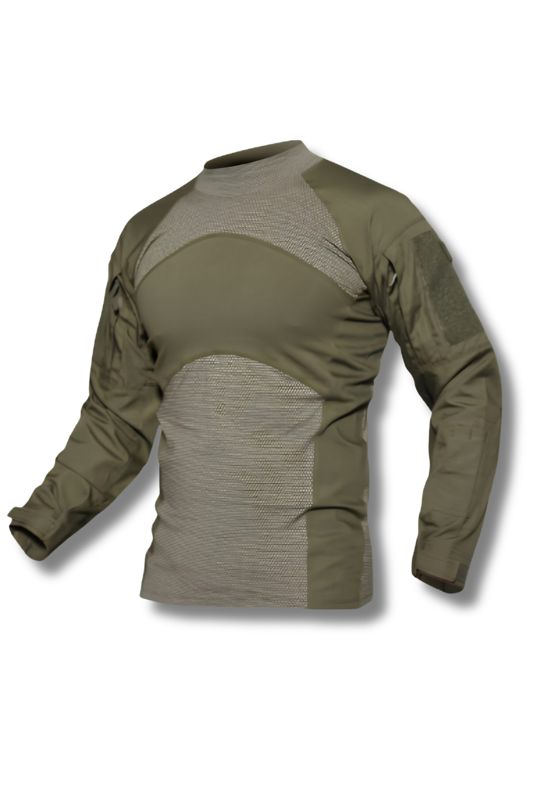 GR-1903 Tactical Combat Shirt – Heavy-Duty Field Utility Shirt, Multi-Zone Breathable Mesh Long-Sleeve Shirt & Moisture-Wicking Tactical Base Layer | Ranger Green Edition