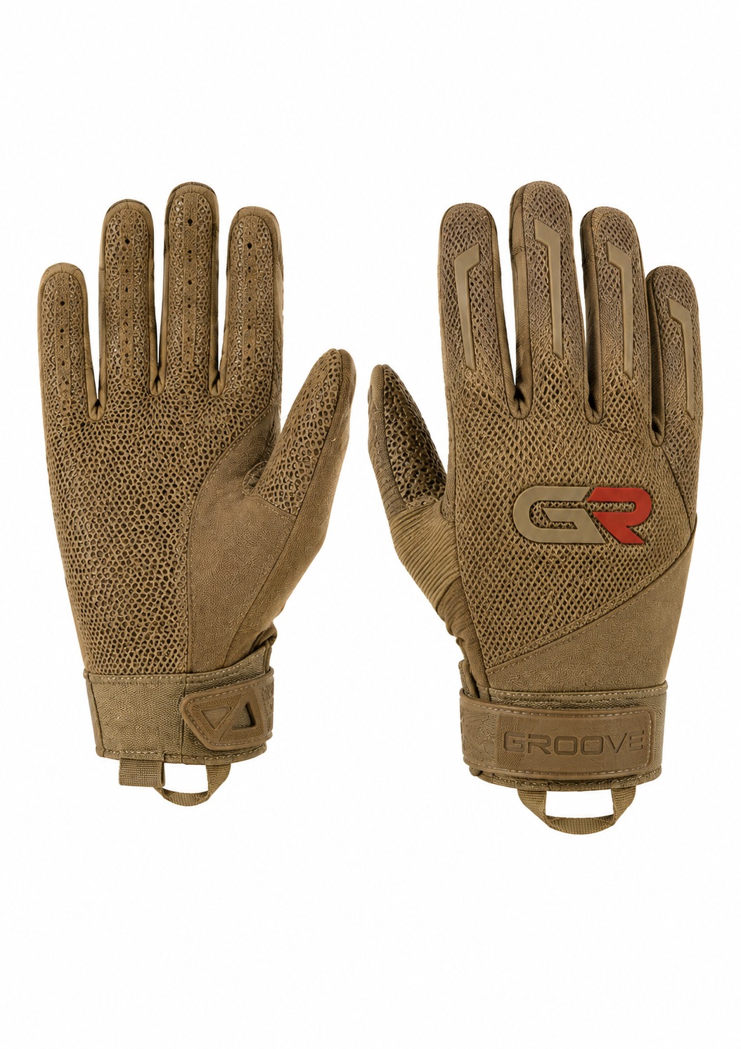 GR-3904 Tactical Airsoft Utility Gloves – Lightweight Breathable Mesh Field Gloves, Hex-Grip Anti-Slip Palm Matrix & Low-Profile TPR Protection | Coyote Tan Edition
