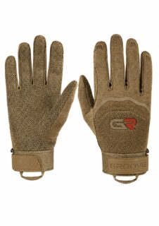 GR-3905 Tactical Airsoft Utility Gloves – Lightweight Breathable Mesh Field Gloves, Hex-Grip Anti-Slip Palm Matrix & Touchscreen Compatible Fingertips | Coyote Tan Edition